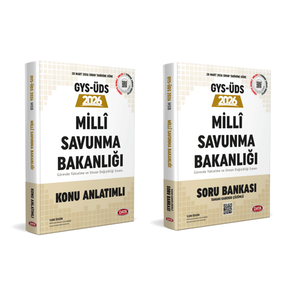 Data 2026 GYS-ÜDS Milli Savunma Bakanlığı Konu Anlatımlı Soru Bankası Seti Data Yayınları - Data Yayınları - Image 1