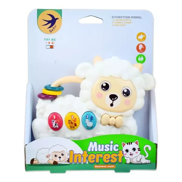 Seher Oyuncak Pilli Müzikli Kuzu Bebek İlk Piyanom 855-201D - Image 1