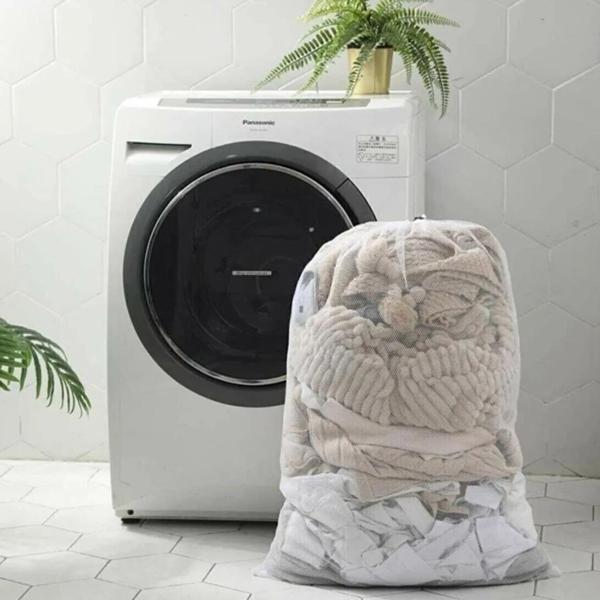OLLEVRA Büyük Boy File Çamaşır Torbası 80x100 cm | Hassas Yıkama Filesi | Yorgan, Perde, Nevresim Yıkama Torbası - Image 1
