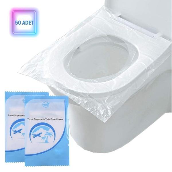 OLLEVRA 50 Adet Kullan At Pratik Kullanımlı Hijyenik Klozet Kapağı Poşeti - Image 1