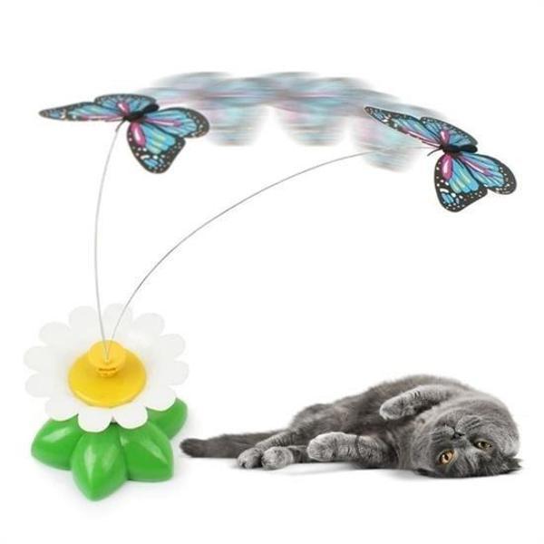 OLLEVRA Hareketli Dönen Kelebek - Kedi Oyuncağı ( Pille Çalışır) - Image 1