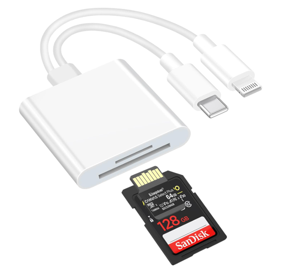 ZR636 Type-C Lightning Camera Storage Card Reader - Image 1