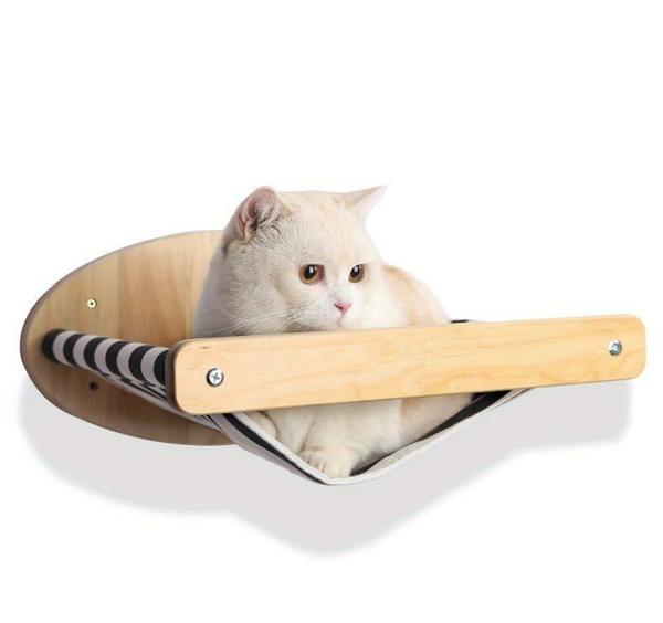 CW372-003 Duvara Monte Bezli Kedi Hamağı 39x30x19cm (1 Adet) - Image 1