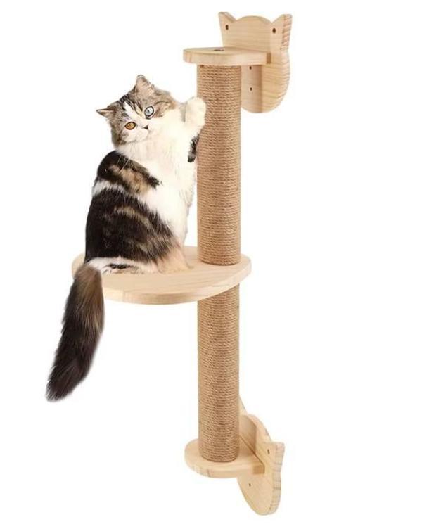 CW372-036 Duvara Monte Kedi Tırmanma ve Tırmalama Direği (1 Adet) - Image 1