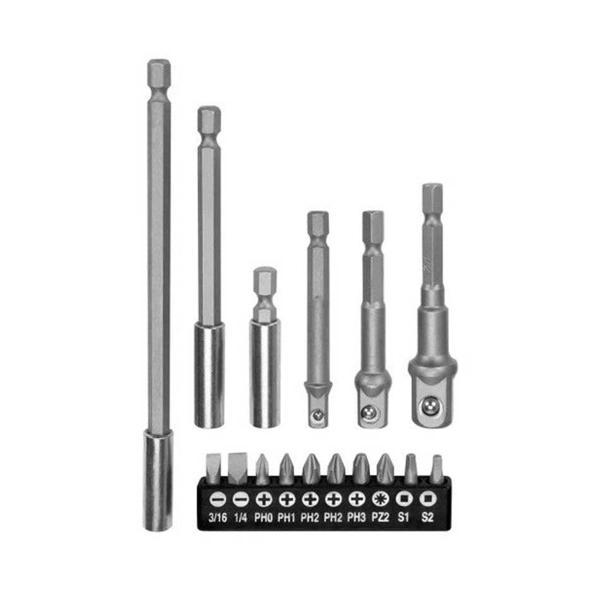 16 Parça Bits ve Adaptör Seti - Image 1