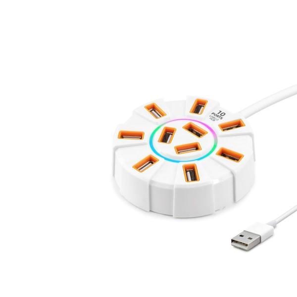 Usb Hub 10*Usb 1.2M Beyaz HDX7034 - Image 1