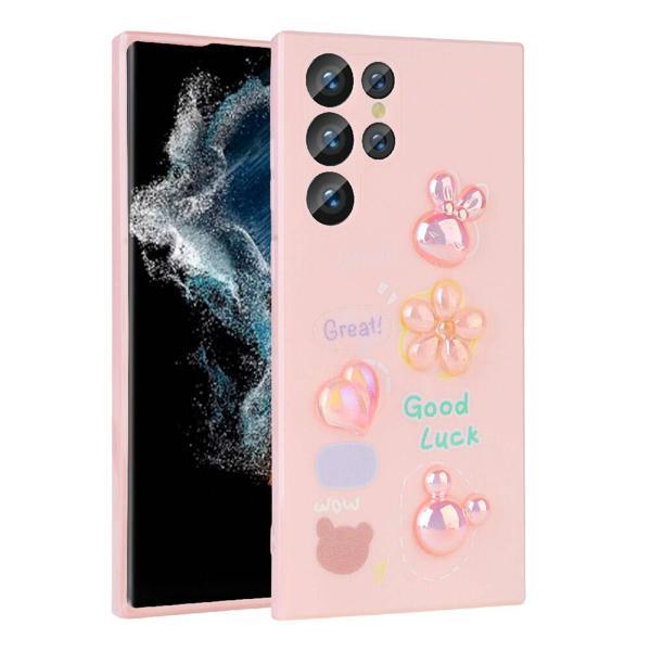 Galaxy S23 Ultra Kılıf Kabartma Figürlü Parlak Zore Toys Silikon Kapak - Image 1