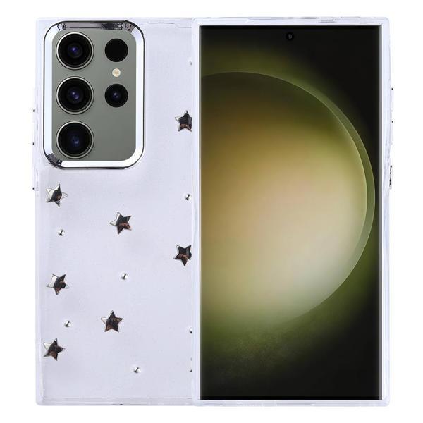 Galaxy S25 Ultra Kılıf Airbag Tasarımlı Simli Şeffaf Zore Kutup Kapak - Image 1