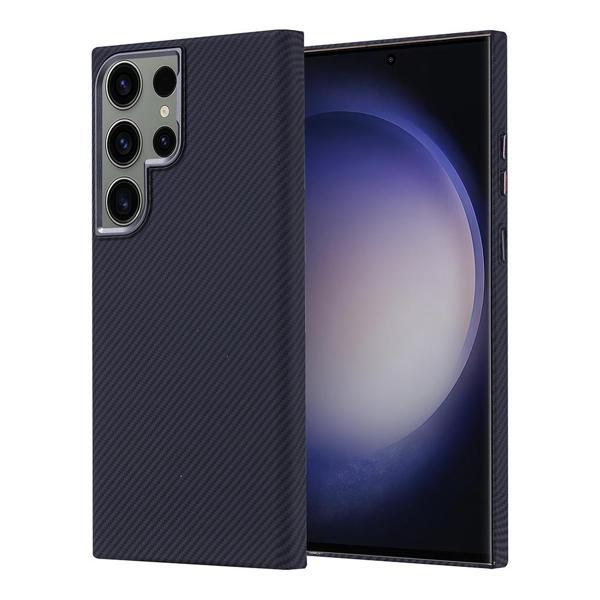 Galaxy S23 Ultra Kılıf M-safe Şarj Özellikli Karbon Fiber Görünümlü Zore Nekst Kapak - Image 1