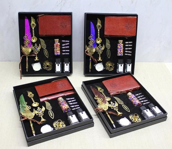 Deri Defterli Divit Hokka Ve Mühür Seti Model 2 - Image 1