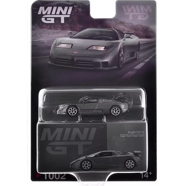 Mini Gt 1/64 Bugatti EB 110 Super Sport Grigio Scuro - Image 1