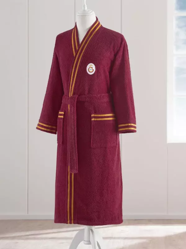 Gs Sarı Kırmızı Yetişkin Bornoz, L - Image 1