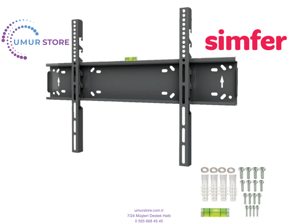 Simfer 43” 43sfs4n / 43”- 65” inç Lcd Led Televizyon Sabit Duvar Askı Aparatı - Image 1