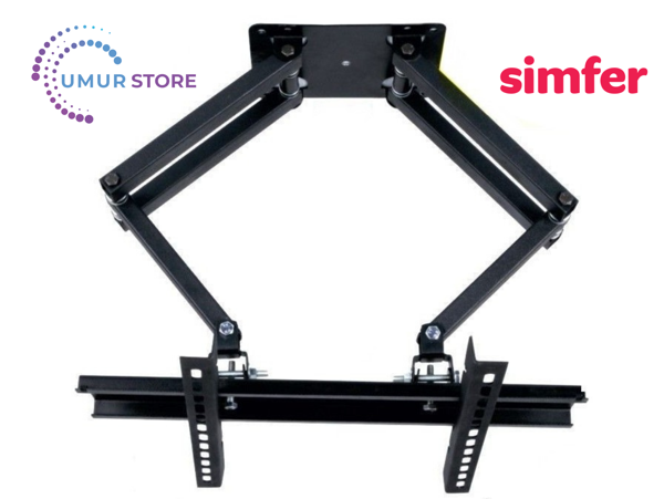 Simfer 43sfsw4m Webos Full Hd 32”- 55” inç / 82-140 Ekran Lcd Led Tv Çift Kollu Hareketli Duvar Askı - Image 1