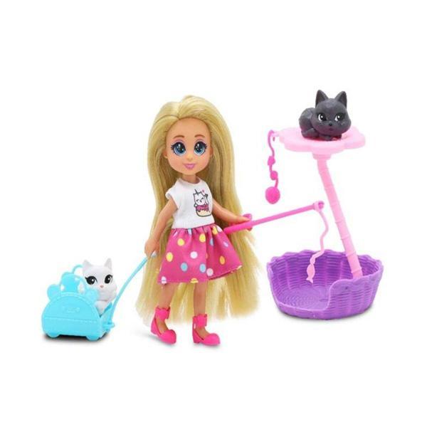 81125 SUN-FNV-MNK-F-DREAMEEZ MİNİ BEBEK VE KEDİ SETİ - Image 1