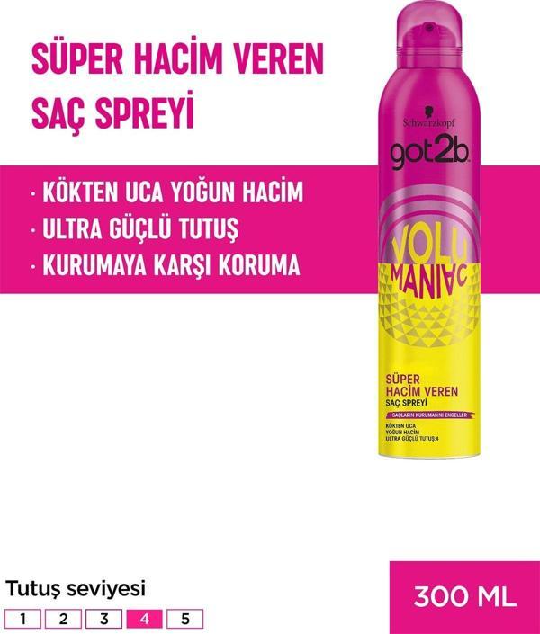 Got2B Volumaniac Sprey 300 Ml - Image 1