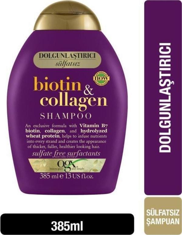 Ogx Biotin & Kolajen Dolgunlaştirici Sülfatsiz Şampuan 385 Ml - Image 1