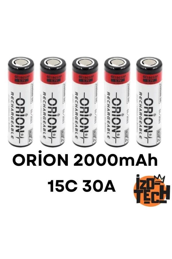 Orion 18650 2000Mah 15C 30A Li-İon 5'Li Matkap Pili - Image 1