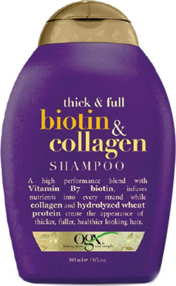 Ogx Full Dolgunlaştırıcı Ve Uzatıcı Şampuan - Biotin & Collagen Şampuanoo 385 Ml - Image 1