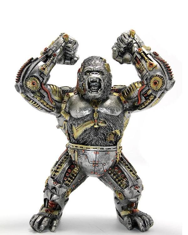 Steampunk Polyester Orangutan Figürü - Image 1