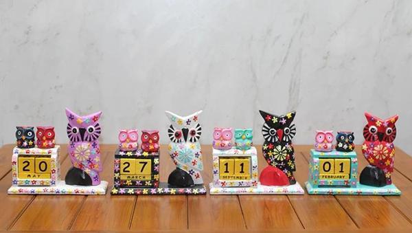 Ahşap Tekli Baykuş Takvim - Image 1