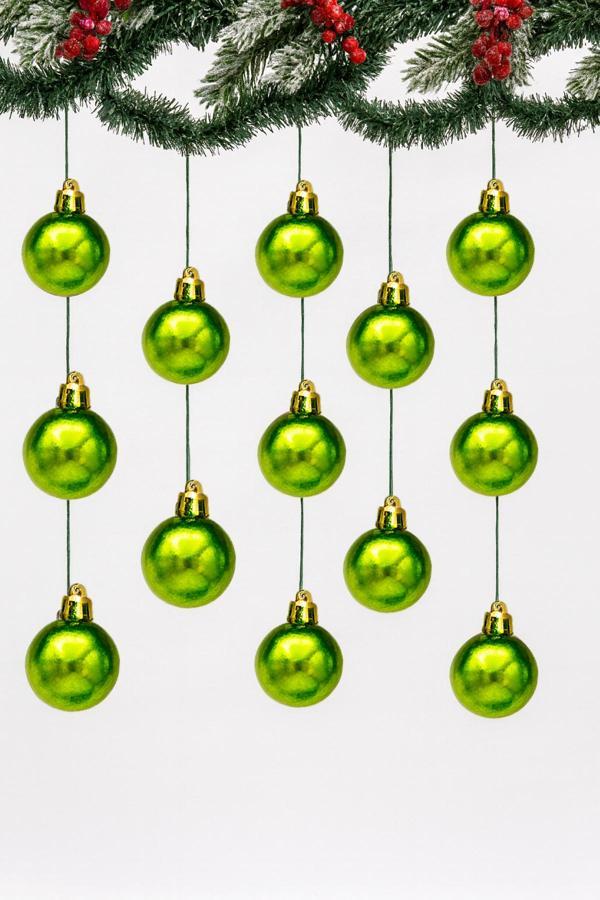 Waldern Yılbaşı Çam Ağacı 12li Cici Top 3cm Yılbaşı Süs - Image 1