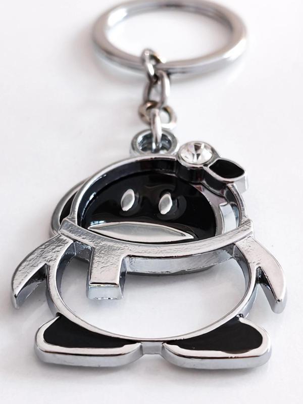 Hareketli Penguen Metal Anahtarlık - Image 1