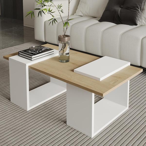 Matris Modern Orta Sehpa – Geometrik Tasarım ve Şık Detaylar - Image 1