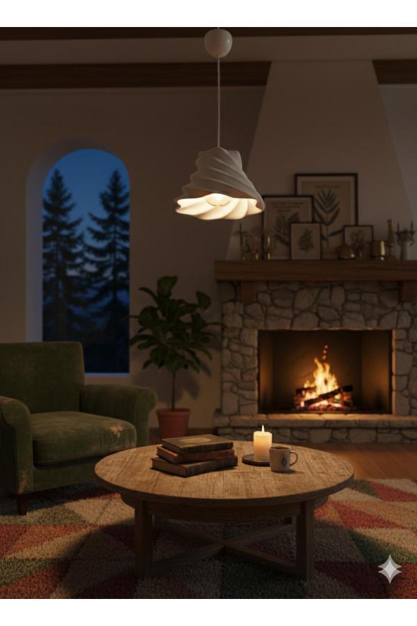 Pamuk'S Design Modern Stroom Beton Dokulu Dekoratif Sarkıt Avize - Image 1