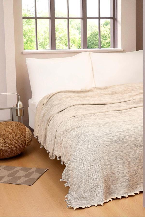 Pamuk'S Design Doğal Pamuk, Yumuşak Battal Boy Pike, Koltuk Örtüsü, Çok Amaçlı Örtü 240X260 Cm. - Image 1