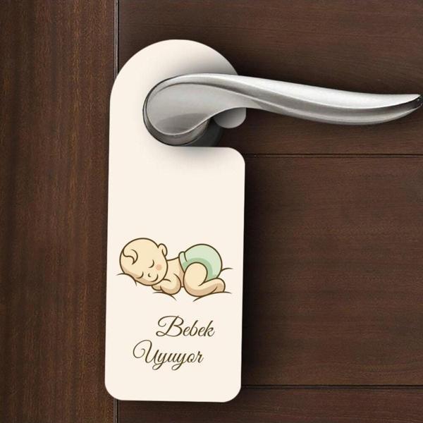 MuslimWalk Bebek Uyuyor – Kapı Uyarı Levhası - Image 1