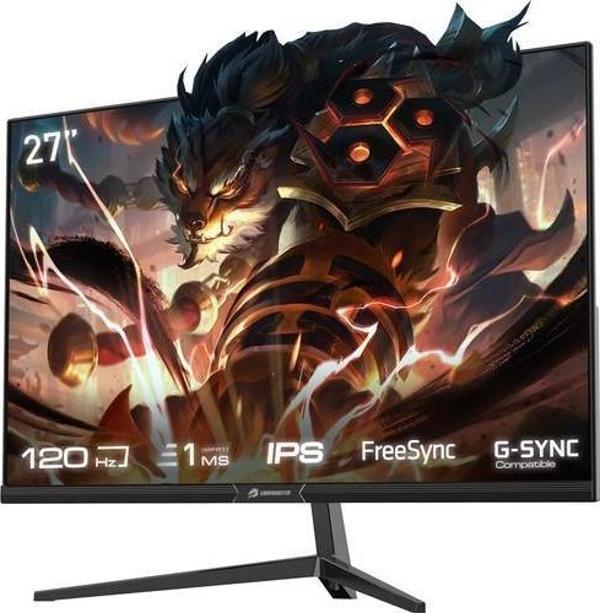 GameBooster GB-2712FF 27" 120hz 1ms IPS FHD FreeSync, G-Sync 1xHDMI,1xDP Gaming Monitör - Image 1