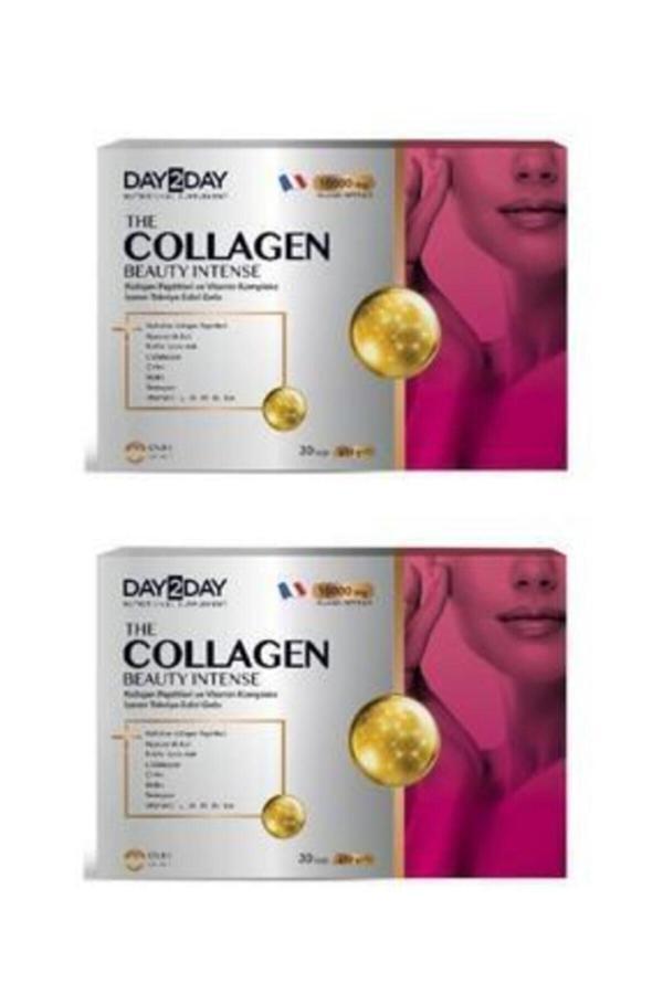 Day2Day The Collagen Beauty Intense Çilek Aromalı 30 Saşe 2 Adet - Image 1