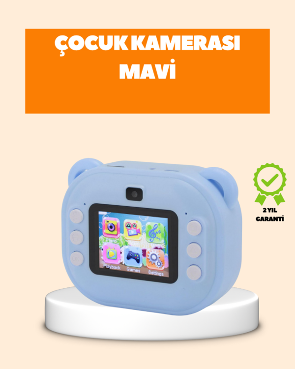 Termal Baskı Teknolojili Anında Fotoğraf Kamerası – 24MP Çift Lens, 32GB Hafıza - Image 1