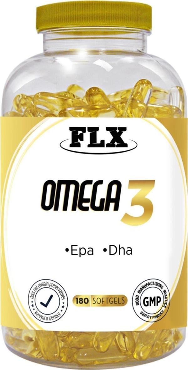 Flx 180 Softgel Fish Oil Omega 3 Balık Yağı Epa Dha Içerikli - Image 1