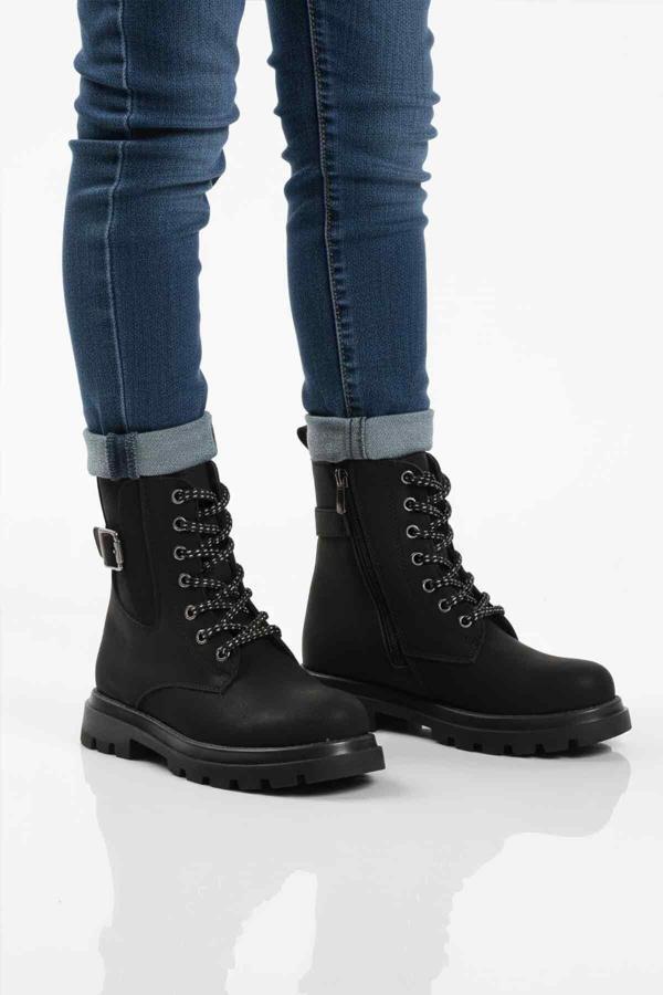 Siyah İçi Polarlı Kaymaz Kız Çocuk Bot Aleda F - Image 1