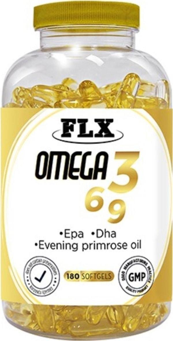 Flx Omega 3-6-9 Balık Yağı Dha-Epa 180 Softgel - Image 1