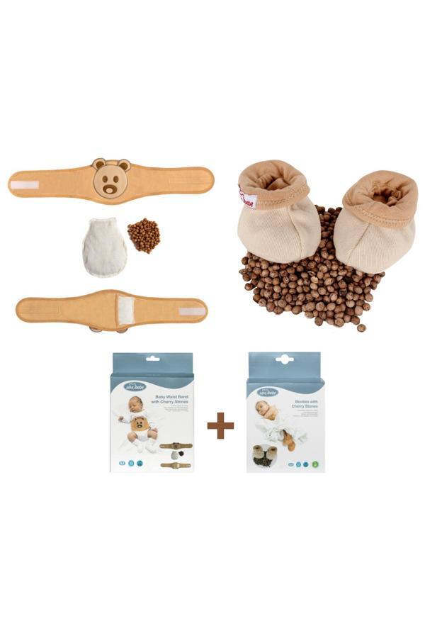 Sevi Bebe Kiraz Çekirdekli Bel Kemeri Ve Kiraz Çekirdekli Patik Gaz Giderici - Image 1