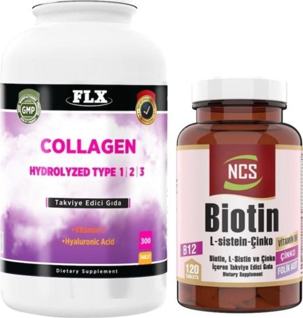 Ncs Collagen Tip 1-2-3 Hyaluronik Asit 300 Tablet+Biotin 120 Tablet - Image 1