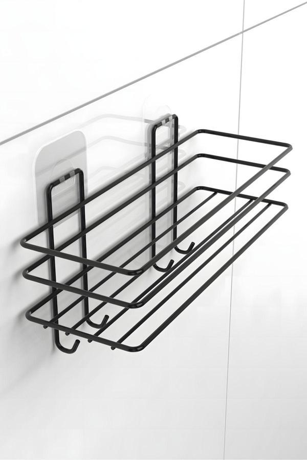 Babyjest 4 Kancalı Yaışkanlı Banyo Şampuanlık Siyah - Image 1