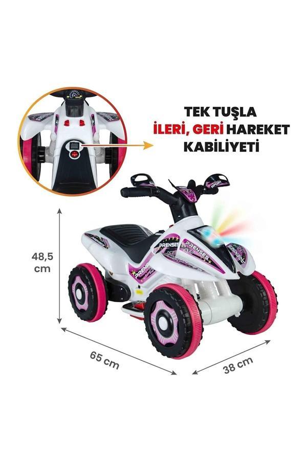 Jusso Led Işıklı Müzikli Akülü Çocuk Atv Akülü Motor Ranger - Image 1