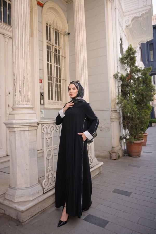 Kadeem Reyma Ferace Siyah Beyaz - Image 1