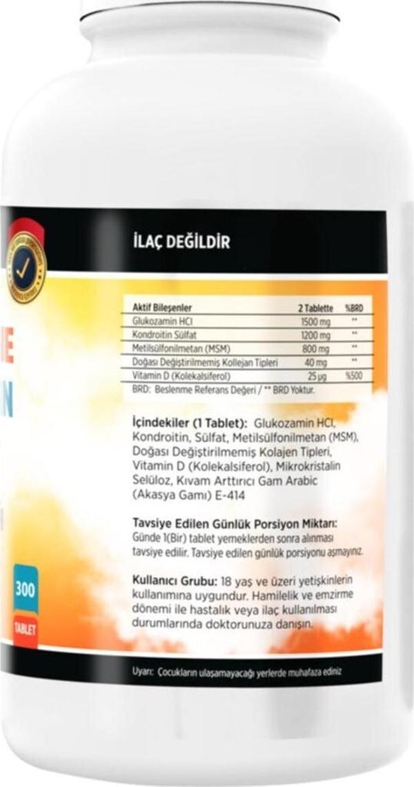 Flx Glucosamine Chondroitin Msm Collagen Vitamin D 300 Tablet + Nevfix 400 Iu Sprey 20 Ml - Image 1