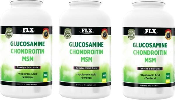 Flx Glucosamine Chondroitin Msm Hyaluronic Acid Zerdeçal 300 Tablet X 3 Kutu - Image 1