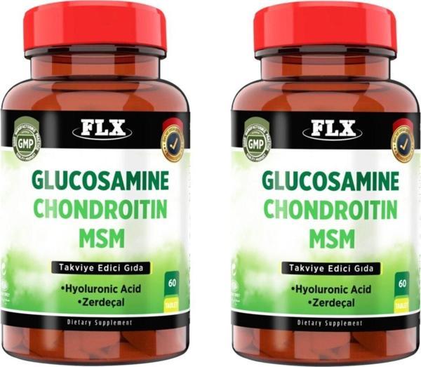 Flx Glucosamine Chondroitin Msm Hyaluronic Acid Zerdeçal 60 Tablet X 2 Kutu - Image 1