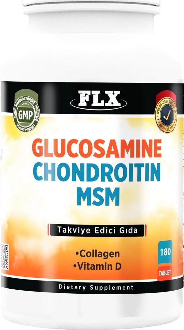 Flx Glukozamin Kondroitin Msm 180 Tablet Glukozamin Kondroitin Msm Kolajen Vitamin D - Image 1