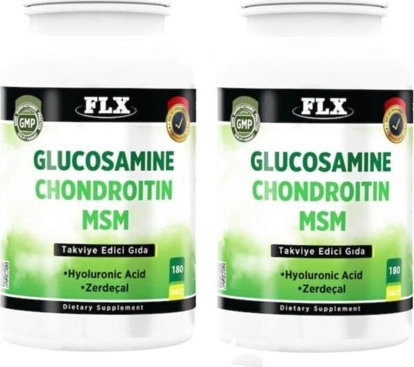 Flx Glukozamin Kondroitin Msm Hyaluronic Acid Zerdeçal 180 X 2 Ku - Image 1