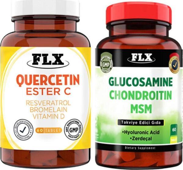 Flx Kuersetin Ester C 60 Tablet & Glucosamine Zerdeçal 60 Tablet - Image 1