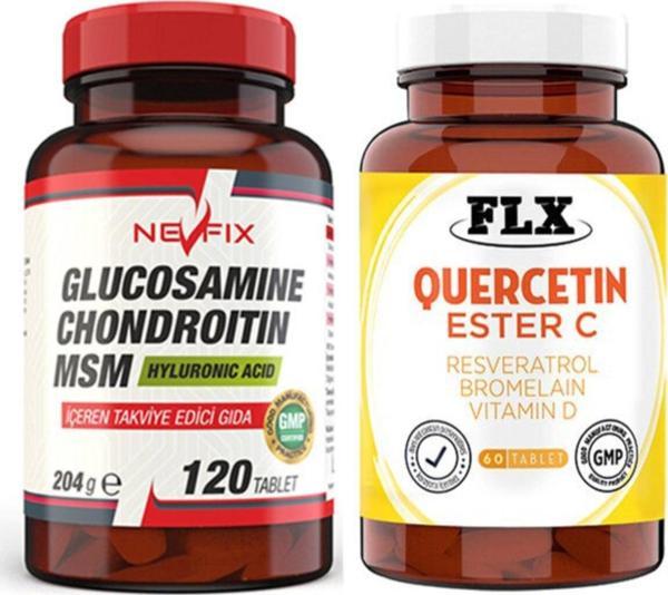 Flx Nevfix Glucosamine 120 Tablet & Kuersetin Ester C 60 Tablet - Image 1