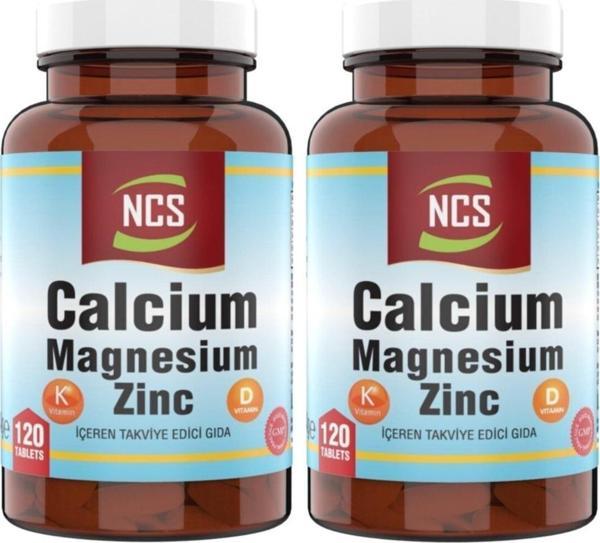 Ncs Calcium Magnesium Çinko D&K Kalsiyum 2 Kutu X 120 Tablet - Image 1